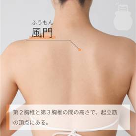 風門 ふうもん｜ツボの場所と効果｜ツボネット 鍼灸の症例が検索できるツボ辞典