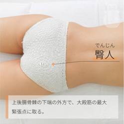 臀人 でんじん｜ツボの場所と効果｜ツボネット 鍼灸の症例が検索できるツボ辞典