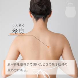 参息 さんそく｜ツボの場所と効果｜ツボネット 鍼灸の症例が検索できるツボ辞典