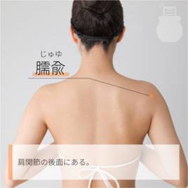 臑兪 じゅゆ｜ツボの場所と効果｜ツボネット 鍼灸の症例が検索できるツボ辞典