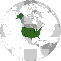 アメリカ合衆国の位置