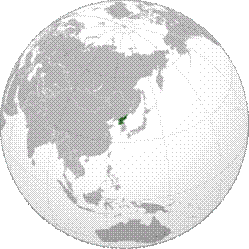 北朝鮮の位置
