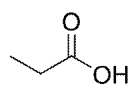 Propionic acid chemical structure.png